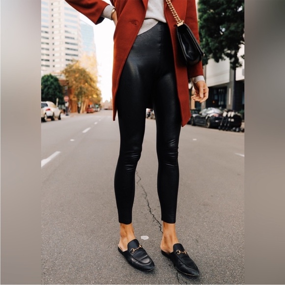 BOGO! Commando Control Faux Leather Leggings Black Size Medium